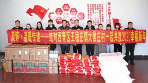 康婷走进西青区王稳庄镇大侯庄村共度新年
