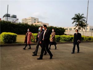 珠海市香洲区领导莅临圣原金湾工厂参观指导