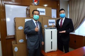 安利马来西亚分公司捐赠150余台空气净化器</a>