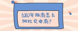2020年微商怎么做社交电商？</a>