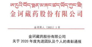 金诃藏药2020年度先进团队及个人表彰通报</a>