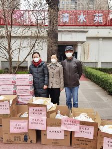 北京完美分公司党支部慰问基层防疫志愿者
