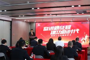 太阳神网络党总支开展二十大精神学习会议