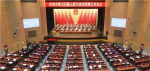 安然集团副董事长、总裁梁浩代表出席威海市第十八届人民代表大会第三次会议