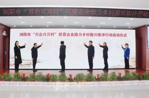 绿之韵集团参加浏阳市“万企兴万村”民营企业助力乡村振兴枨冲行动
