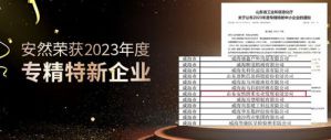 安然入选2023年度山东省“专精特新”企业