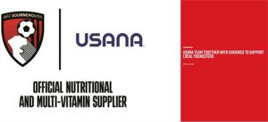USANA葆婴联手现英超球队AFC伯恩茅斯，为当地少年儿童提供营养支持