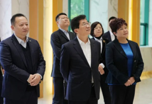 兴业银行董事长吕家进带队莅临安发生物调研