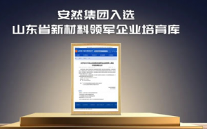 安然成功入选山东省新材料领军企业培育库