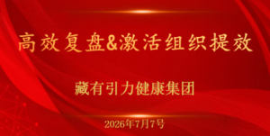 藏有引力健康集团年中复盘工作坊圆满落幕