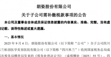 近一年两次税务暴雷，朗姿转型医美狂飙却陷合规困局</a>