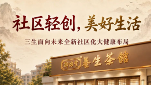 三生全新社区化健康布局:以茶馆撬动万亿市场